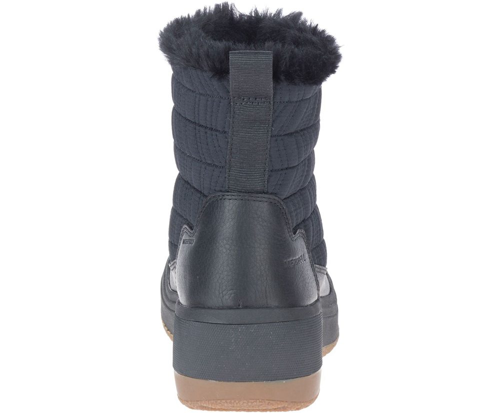 Merrell Støvler Dame - Haven Bluff Polar Waterproof - Sort - CKZ450683